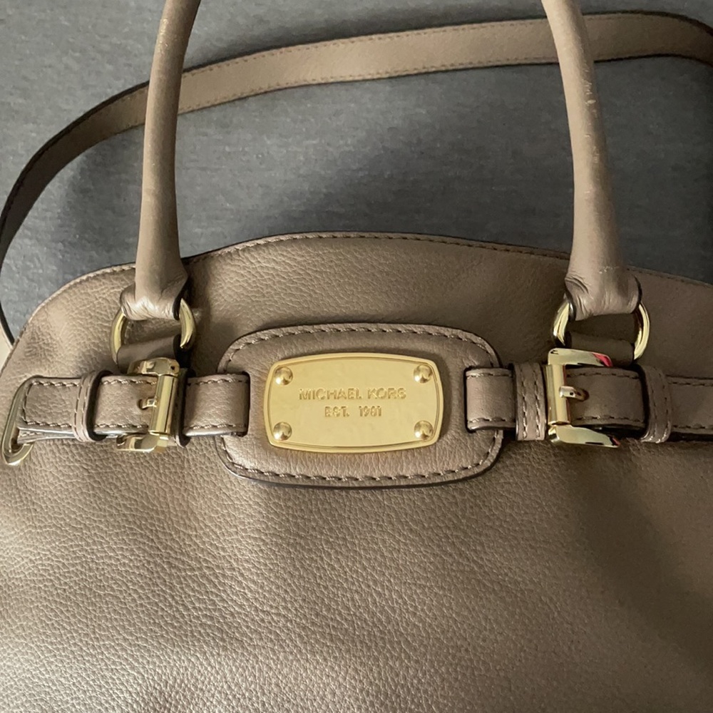 Michael Kors Taupe East West Hamilton Bag